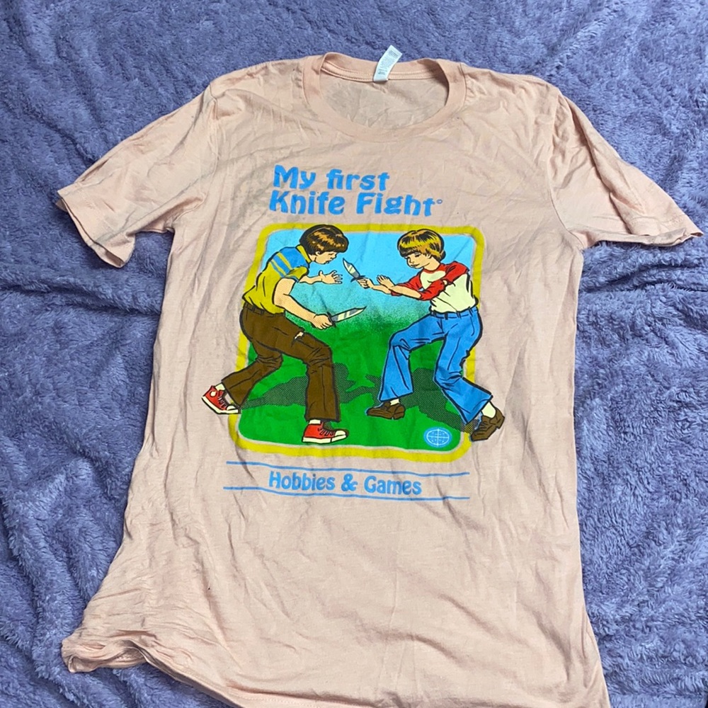 My first knife fight retro Graphic tee